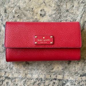 Cherry Red Kate Spade Wallet